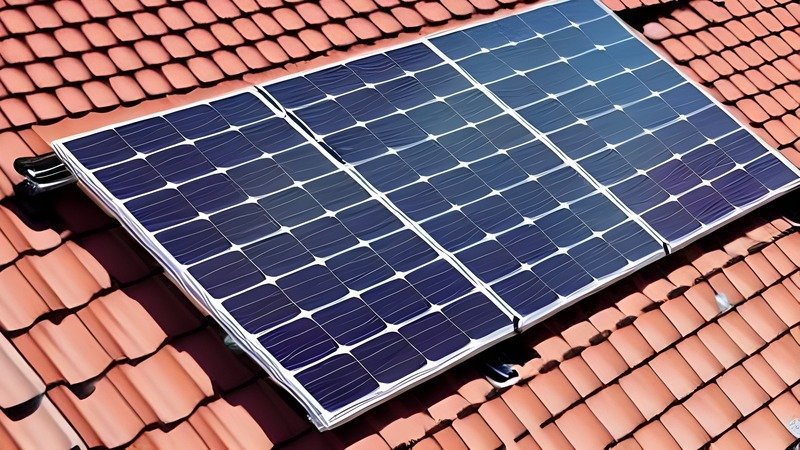 Private Solar Panel Installation On A Roof